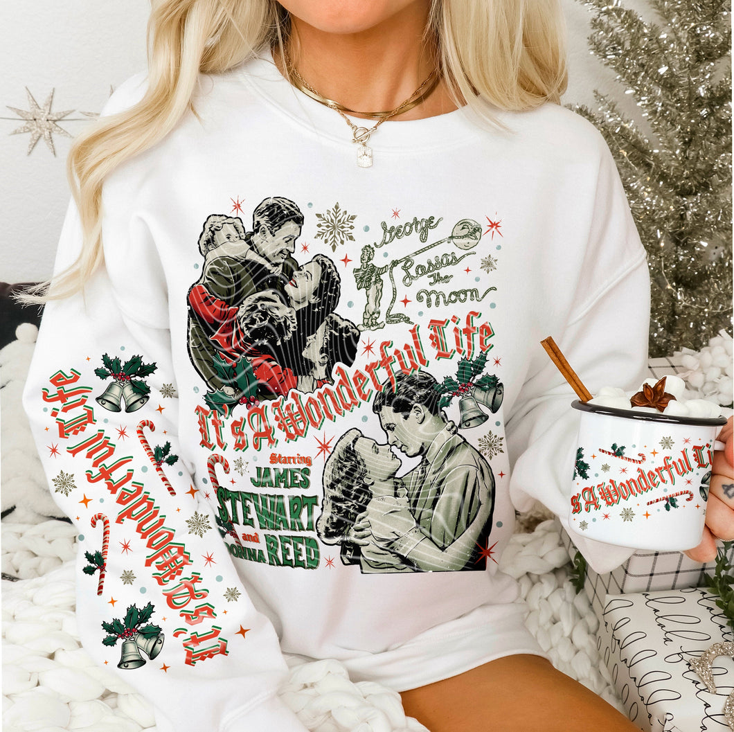 WONDERFUL- CREWNECK SWEATSHIRT  W/ SLEEVE PRINT