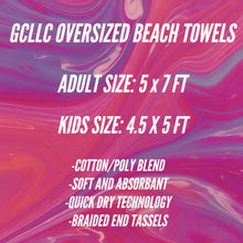 Load image into Gallery viewer, SHELL SIDE -OVERSIZED BEACH TOWEL
