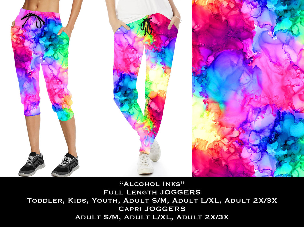 Alcohol Inks - Full & Capri Joggers