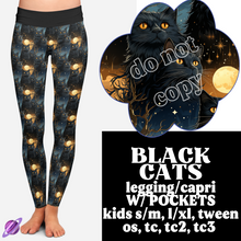 Load image into Gallery viewer, BLACK CAT - B84- LEGGING
