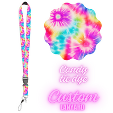 Load image into Gallery viewer, CUSTOM LANYARDS-CANDY TIE DYE
