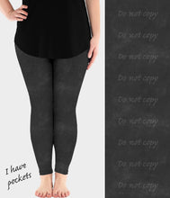 Load image into Gallery viewer, RTS - Charcoal Leggings w/ Pockets
