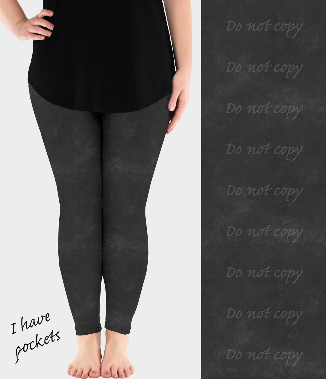 RTS - Charcoal Leggings w/ Pockets