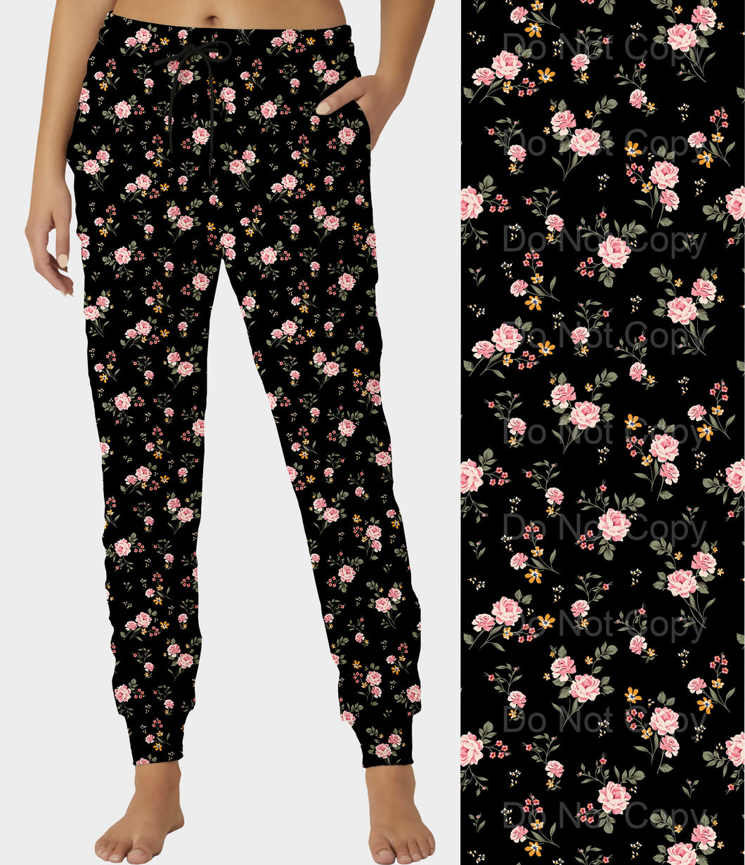 RTS - Dainty Floral Joggers