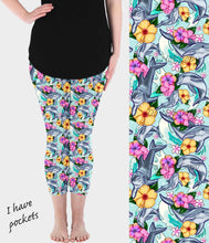 Load image into Gallery viewer, RTS - Dolphin Floral Leggings w/ Pockets
