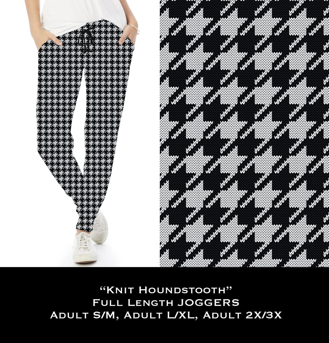 Knit Houndstooth - Full & Capri Joggers