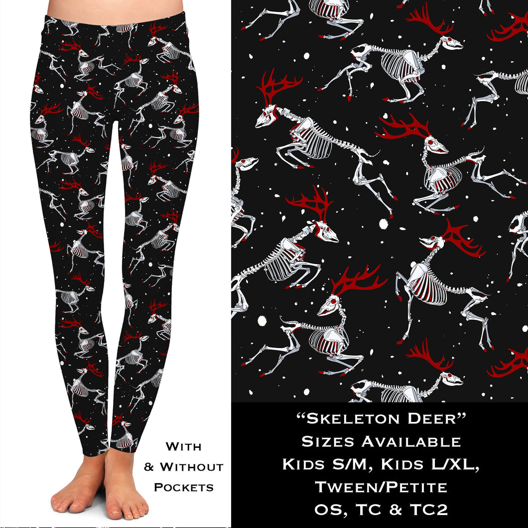 Skeleton Deer - Legging & Capri