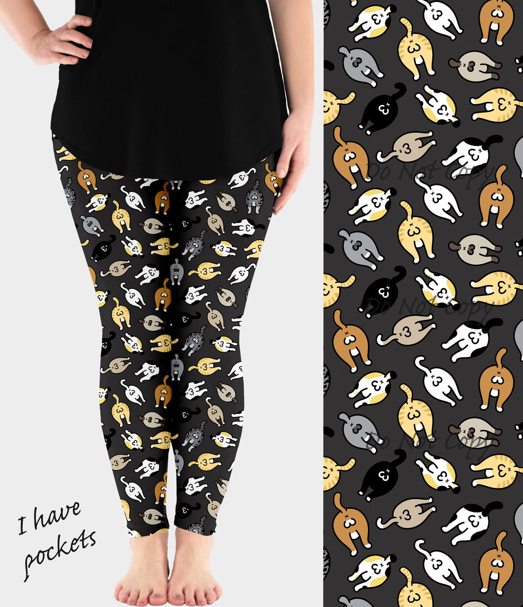 RTS - Kitty Ballin Leggings w/ Pockets