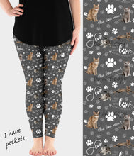 Load image into Gallery viewer, RTS - Rescue Cats Leggings w/ Pockets
