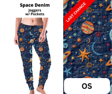 Load image into Gallery viewer, Space Denim Joggers
