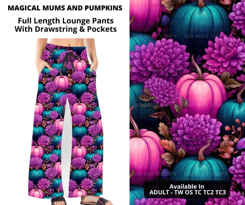 Magical Mums and Pumpkins Full Length Lounge Pants