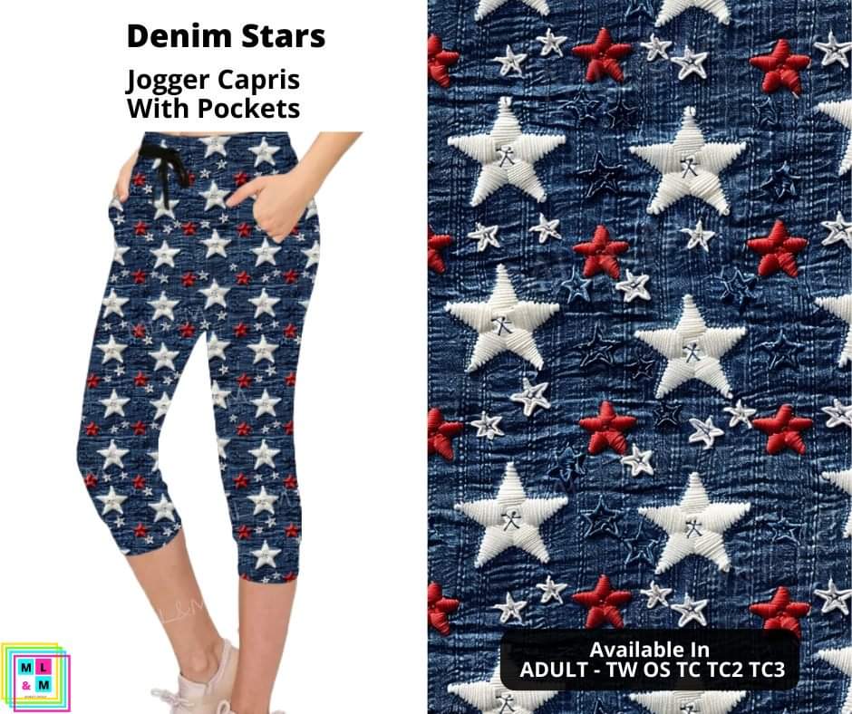 Denim Stars Jogger Capri