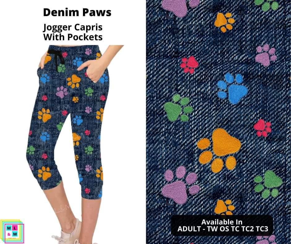 Denim Paws Jogger Capri