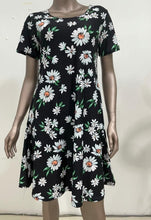 Load image into Gallery viewer, FLORAL BUTTERFLIES - T-DRESS W/ POCKETS
