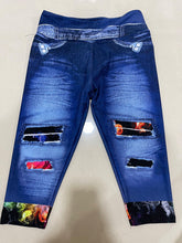 Load image into Gallery viewer, SEA TURTLE - DENIM RUN W/ BACK POCKETS - LEGGINGS/CAPRI
