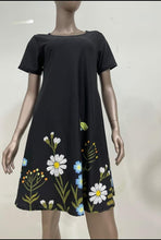 Load image into Gallery viewer, FLORAL BUTTERFLIES - T-DRESS W/ POCKETS
