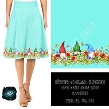 Load image into Gallery viewer, SWING SKIRT RUN- FLORAL DIPPED GNOMES
