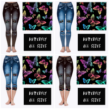 Load image into Gallery viewer, LEGGING JEAN RUN-BUTTERFLY (ACTIVE BACK POCKETS)
