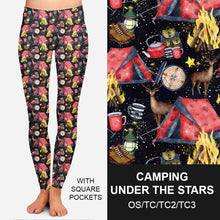 Load image into Gallery viewer, RTS - Camping Under the Stars Leggings w/ Pockets
