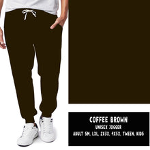 Load image into Gallery viewer, SOLIDS RUN-COFFEE BROWN LEGGINGS/JOGGERS
