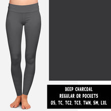 Load image into Gallery viewer, SOLIDS RUN-DEEP CHARCOAL LEGGINGS/JOGGERS
