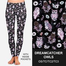 Load image into Gallery viewer, RTS - Dreamcatcher Owls Leggings w/ Inside Pockets
