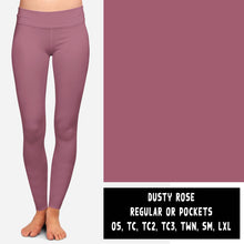 Load image into Gallery viewer, SOLIDS RUN-DUSTY ROSE LEGGINGS/JOGGERS
