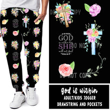 Load image into Gallery viewer, SPRING BASH RUN-GOD IS WITHIN LEGGINGS/JOGGERS
