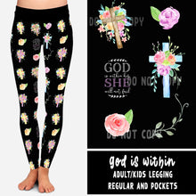 Load image into Gallery viewer, SPRING BASH RUN-GOD IS WITHIN LEGGINGS/JOGGERS
