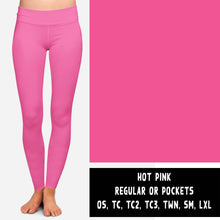 Load image into Gallery viewer, SOLIDS RUN-HOT PINK LEGGINGS/JOGGERS
