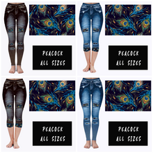 Load image into Gallery viewer, LEGGING JEAN RUN-PEACOCK (ACTIVE BACK POCKETS)
