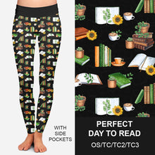 Load image into Gallery viewer, RTS - Perfect Day To Read Leggings w/ Pockets
