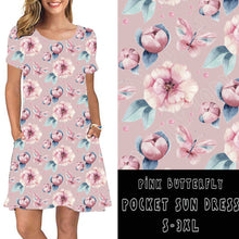 Load image into Gallery viewer, POCKET DRESS RUN-PINK BUTTERFLY
