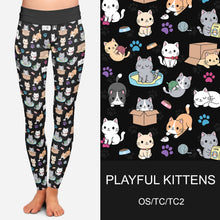 Load image into Gallery viewer, RTS - Playful Kitten Leggings
