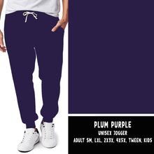 Load image into Gallery viewer, SOLIDS RUN-PLUM PURPLE LEGGINGS/JOGGERS
