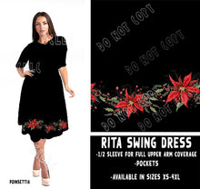 Load image into Gallery viewer, RITA SWING DRESS RUN-POINSETTIA
