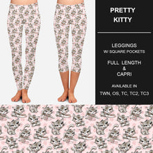 Load image into Gallery viewer, RTS - Pretty Kitty Leggings w/ Pockets
