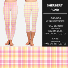 Load image into Gallery viewer, RTS - Sherbert Plaid Leggings w/ Pockets
