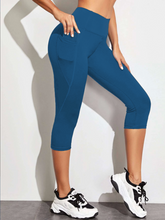 Load image into Gallery viewer, SPC RUN-TEAL- POCKET CAPRI- 2 OPTIONS
