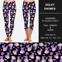 Load image into Gallery viewer, RTS - Violet Gnomes Leggings w/ Pockets
