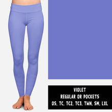 Load image into Gallery viewer, SOLIDS RUN-VIOLET LEGGINGS/JOGGERS
