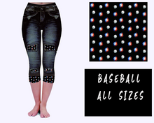 Load image into Gallery viewer, LEGGING JEAN RUN-BASEBALL (ACTIVE BACK POCKETS)
