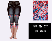 Load image into Gallery viewer, LEGGING JEAN RUN-RWB TIE DYE (ACTIVE BACK POCKETS)
