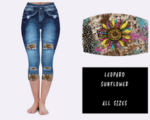 Load image into Gallery viewer, LEGGING JEAN RUN-LEOPARD SUNFLOWER (ACTIVE BACK POCKETS)
