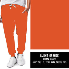 Load image into Gallery viewer, SOLIDS RUN-BURNT ORANGE LEGGINGS/JOGGERS
