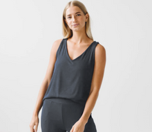 Load image into Gallery viewer, LC RUN- CHARCOAL GREY LOUNGE TANK
